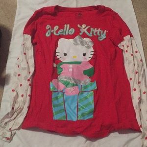 long sleeve hello kitty kids shirt